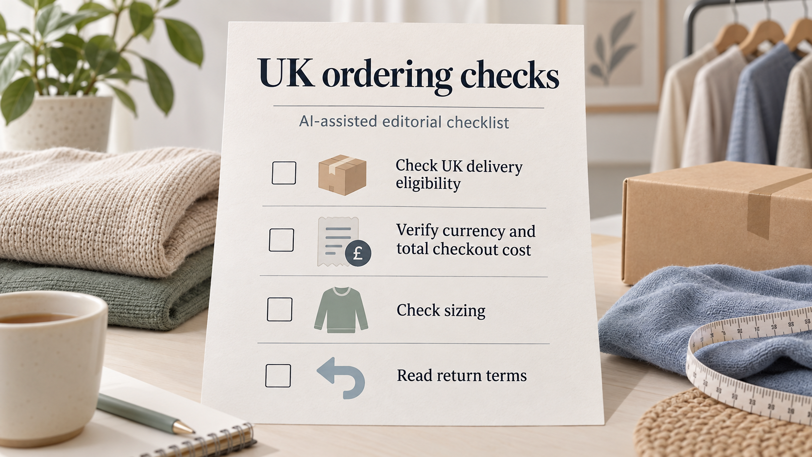 Help UK readers identify what to verify before ordering while keeping unresolved market-specific terms visibly uncertain