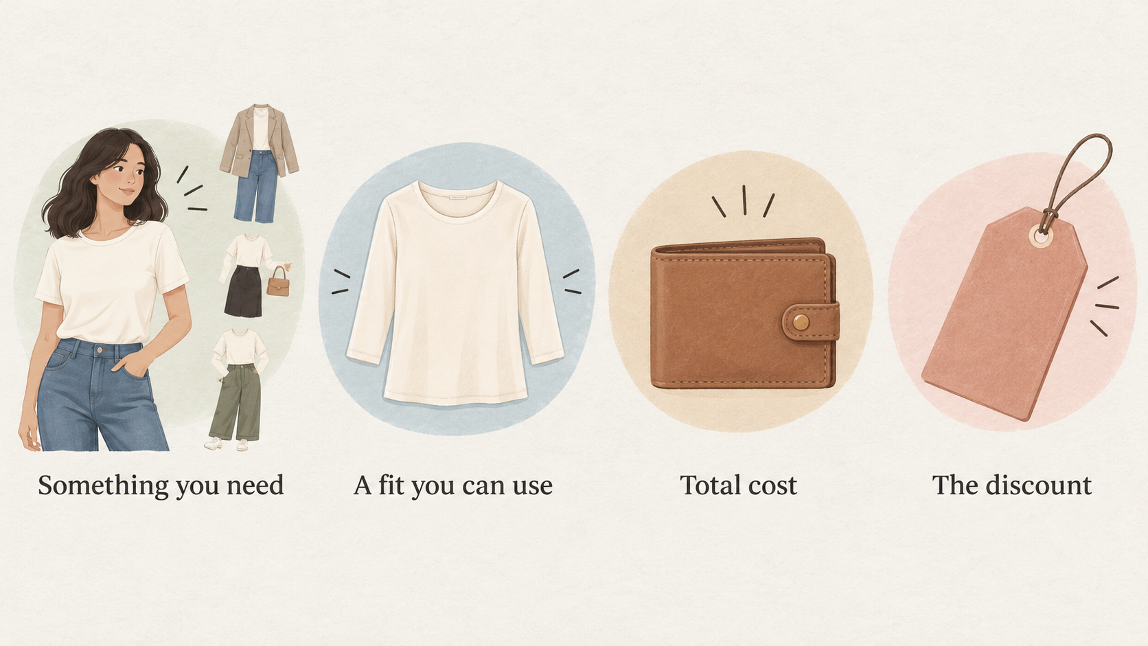 Show the section's four stated shopping checks in one numbered checklist.