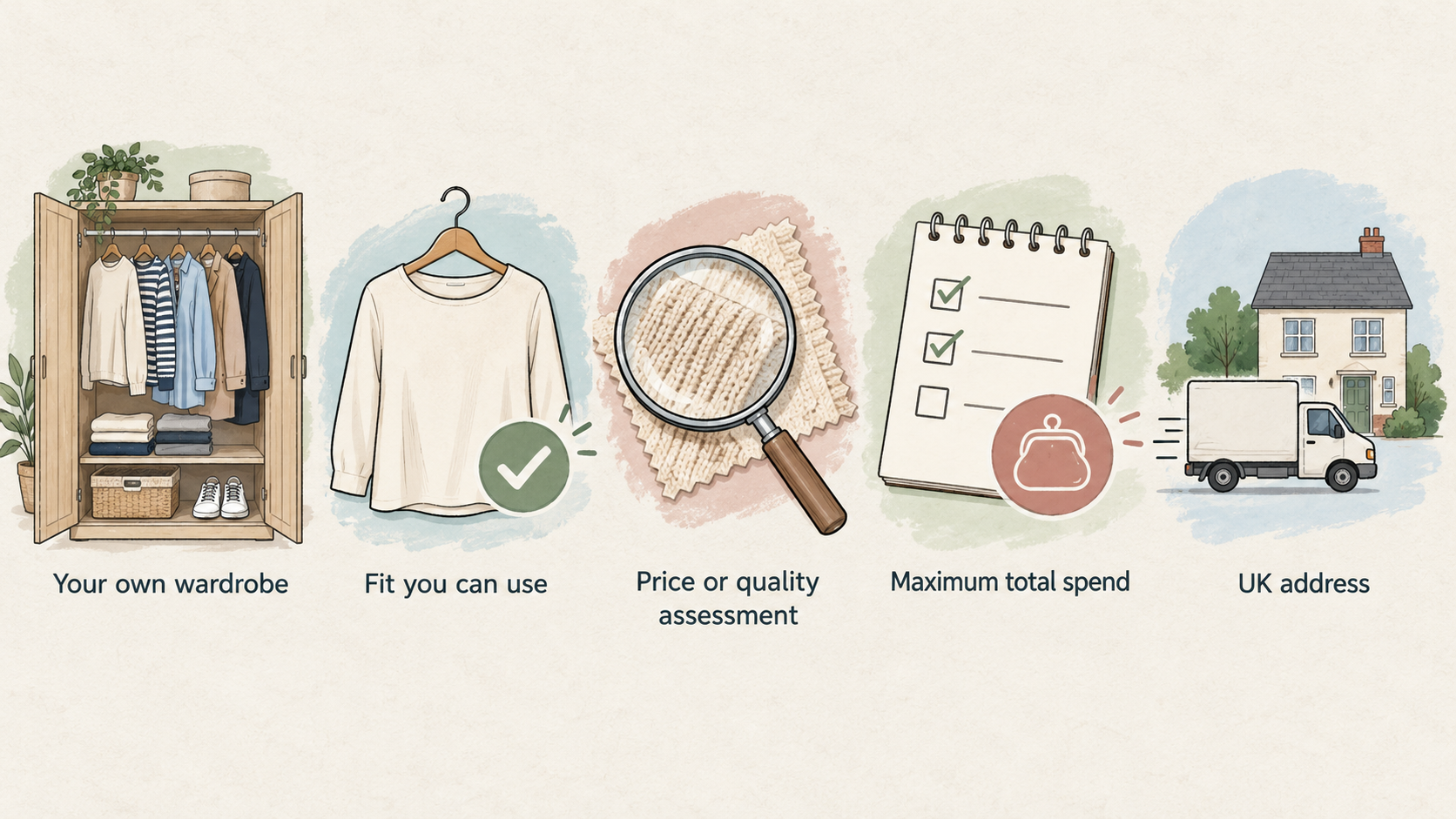Show the three garment categories named in the section as everyday wardrobe basics; do not imply a current discount.